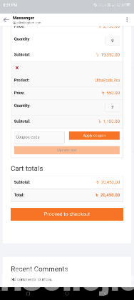 eCommerce website